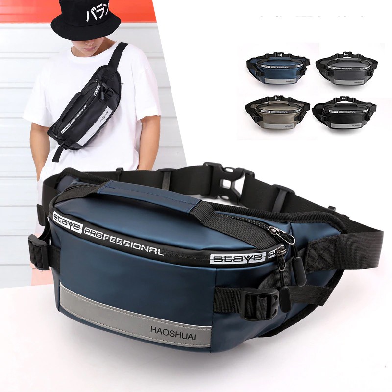 HAOSHUAI 1100-6 Tas Selempang Pria Wanita Waistbag Waterproof WATCHKITE WKOS