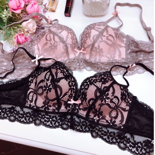 BRA (K-F21) FASHION KOREAN STYLE FULL LACE PREMIUM