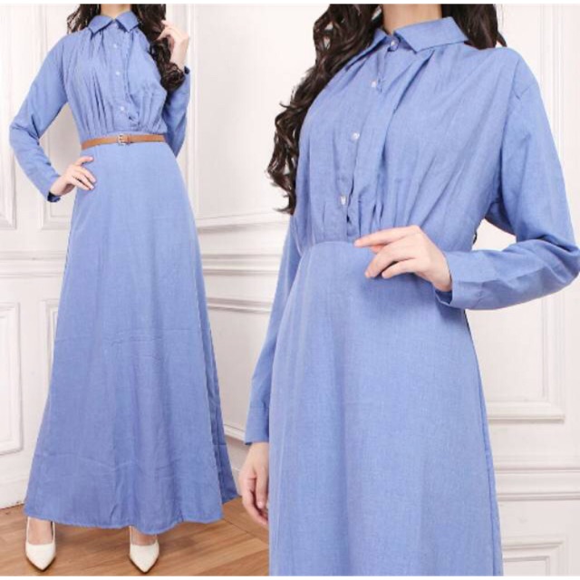 Baju gamis lebaran / gamis remaja / baju lebaran / gamis terbaru