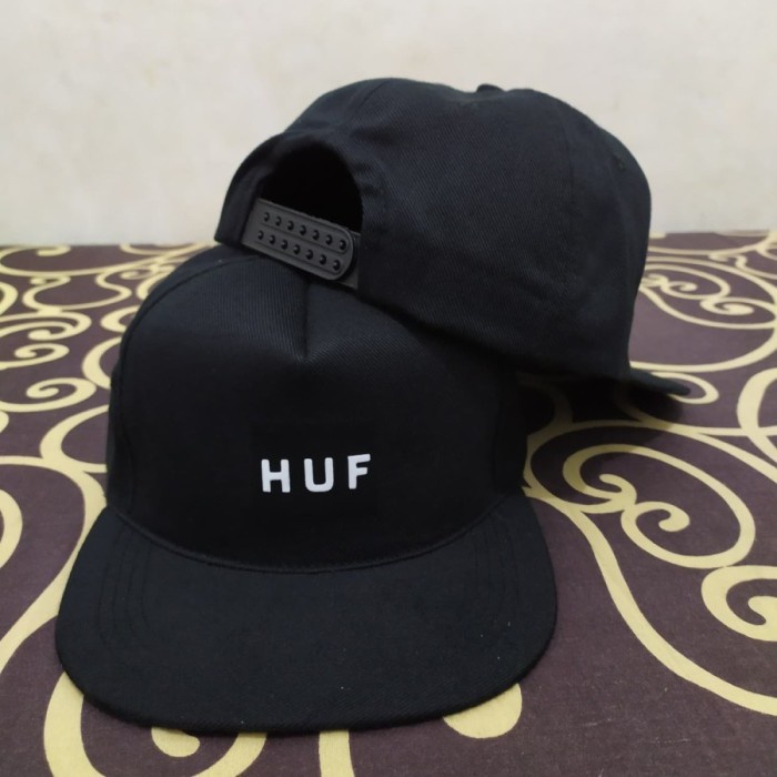 TOPI SNAPBACK HAT DISTRO MURAH HUF POLOS CUSTOM INDONESIA PRIA WANITA ASLI IMPORT !!