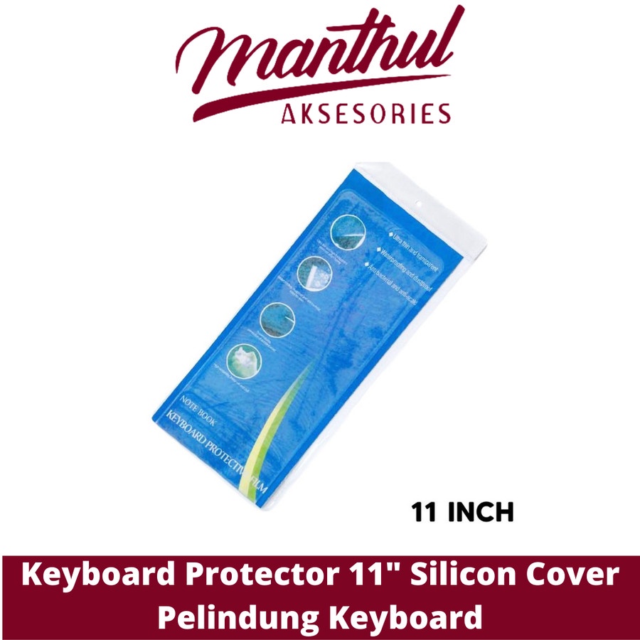 Keyboard Protector 11&quot; Silicon Cover Pelindung Keyboard