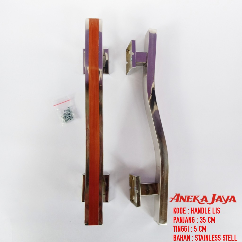 Share: 0 [ HIGH QUALITY ] Handle pegangan Pintu Rumah tarikan pintu Minimalis bahan stainles 35 cm