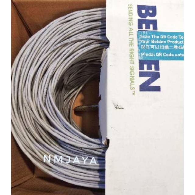 Belden Kabel Lan 100 meter UTP Cat5e Original Polos Abu-Abu 1583A