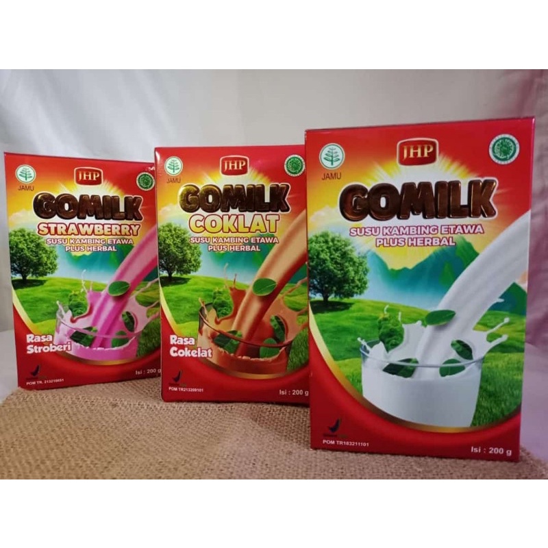 (Bonus Jahe) GOMILK SUSU KAMBING ETAWA PLUS HERBAL ORIGINAL PENAMBAH NAFSU MAKAN ANAK  SUSU ANAK BERAT BADAN HERBAL