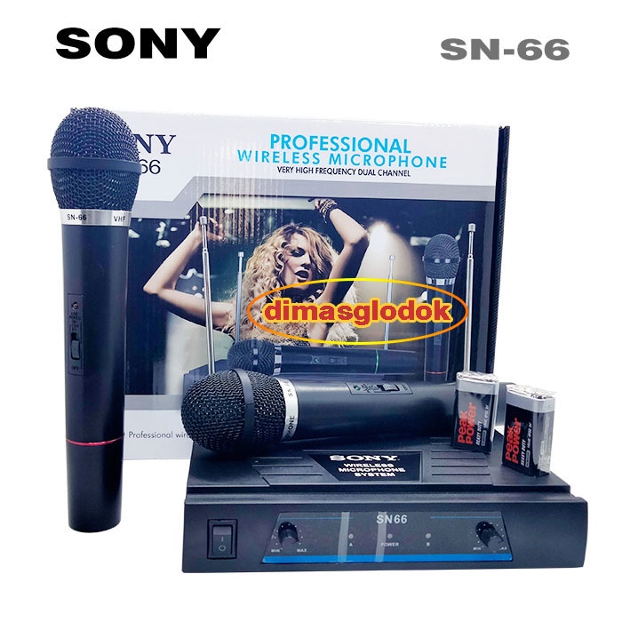 Mic Wireless Sony Sn66 Mikropon Sn 66 Mikrofon Sn-66