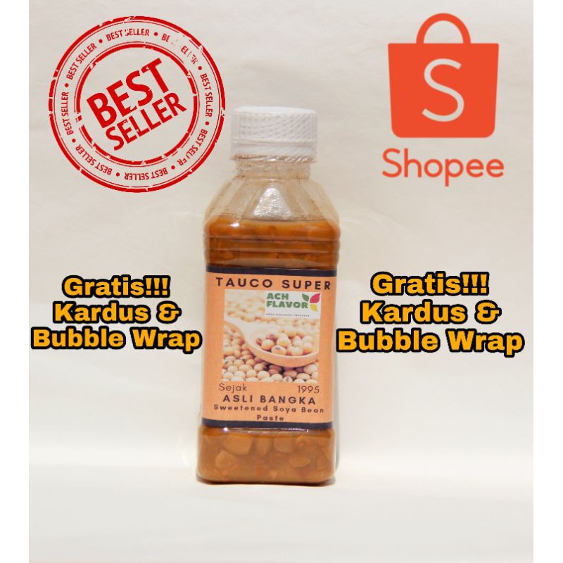 

Tauco Manis Berat 250Gram Asli Bangka Qty 1Botol Halal 100%