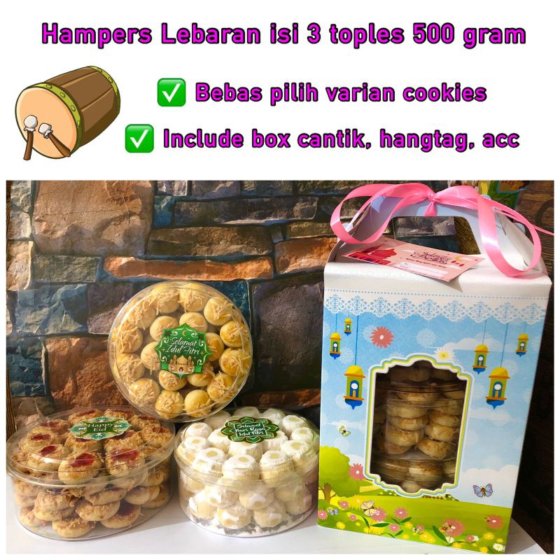 

Parcel hampers lebaran kue kering nastar putri salju kastengel MURAH dan ENAK