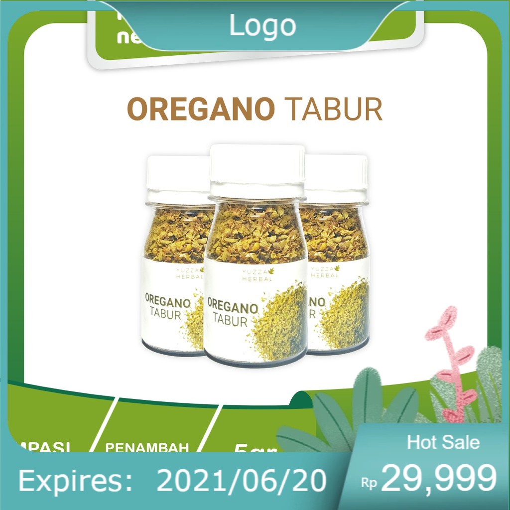 

Oregano Kering Tabur Kemasan Praktis 7,5gr Untuk Penyedap Rasa & Penambah Aroma Makanan Mpasi
