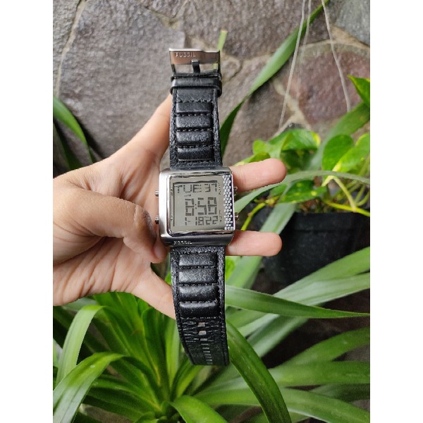 PRELOVED PL JAM WATCH FOSSIL GABAN VINTAGE BLACK HITAM BOYFRIEND BOY FRIEND BF JR1036 JR-1036 JR 103