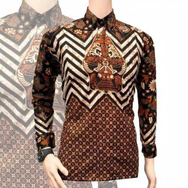 Asifa Batik Hrb026 Kenongo Kemeja Tosca Pendek Pekalongan Padi M L Xl Sogan Tulis Halus Kemeja Batik