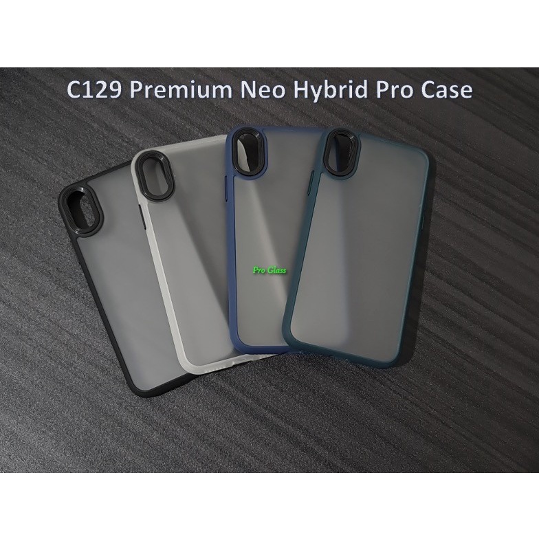 C129 Iphone 7 / 7+ / 8 / 8+ / X / XS / XR / XS MAX  Neo Hybrid Pro Matte Silicone Case