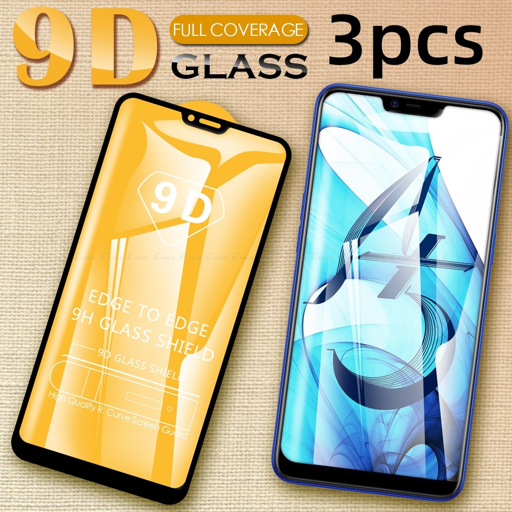 3pcs Pelindung Layar Tempered Glass Untuk OPPO A3S A5S A52 A72 A76 A5 A9 A31 A73 2020 A74 4G A73 5G EU