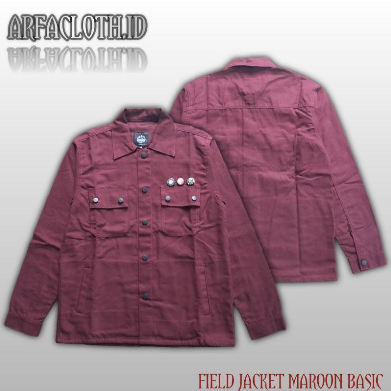 ARFACLOTH / FIELD JACKET MAROON BASIC