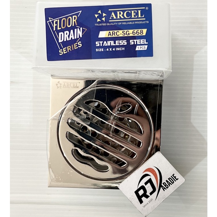 Saringan Got Apel Tebal 5mm Kamar Mandi Floor Drain Stainless ARCEL 4&quot;