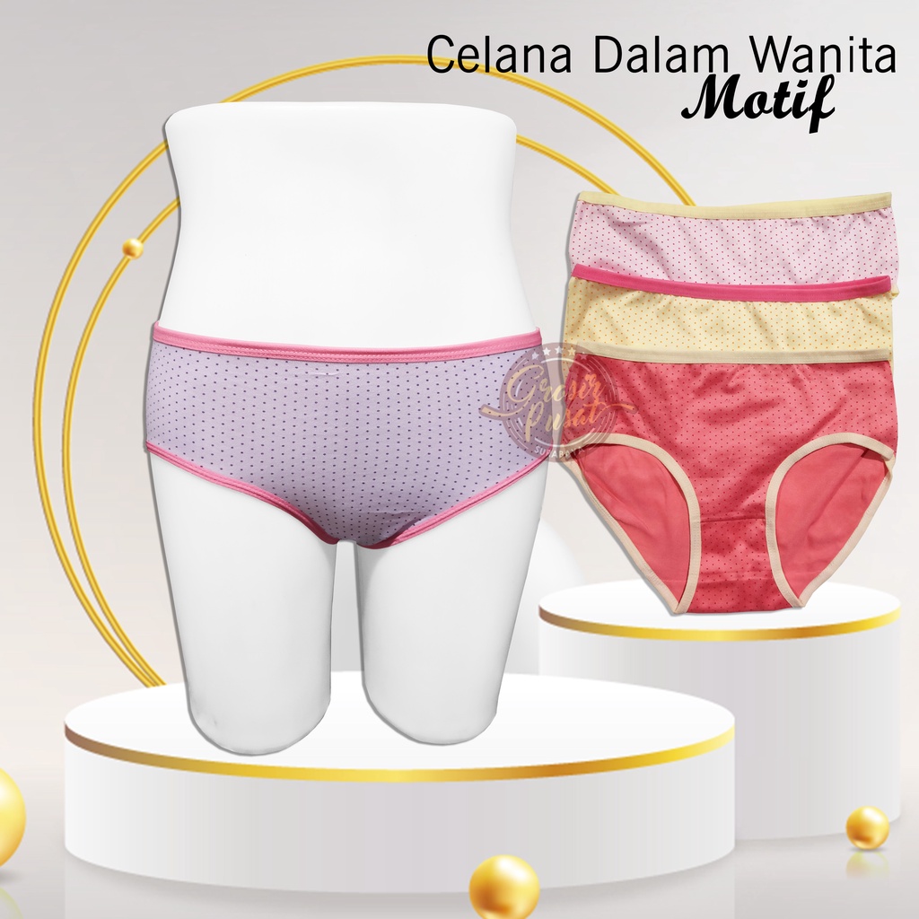 Celana Dalam  Wanita Motif Satuan murah M L XL XXL