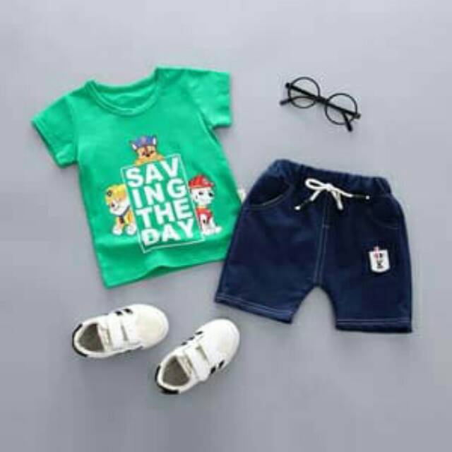 Baju Anak Setelan Import Paw Patrol Lucu Murah