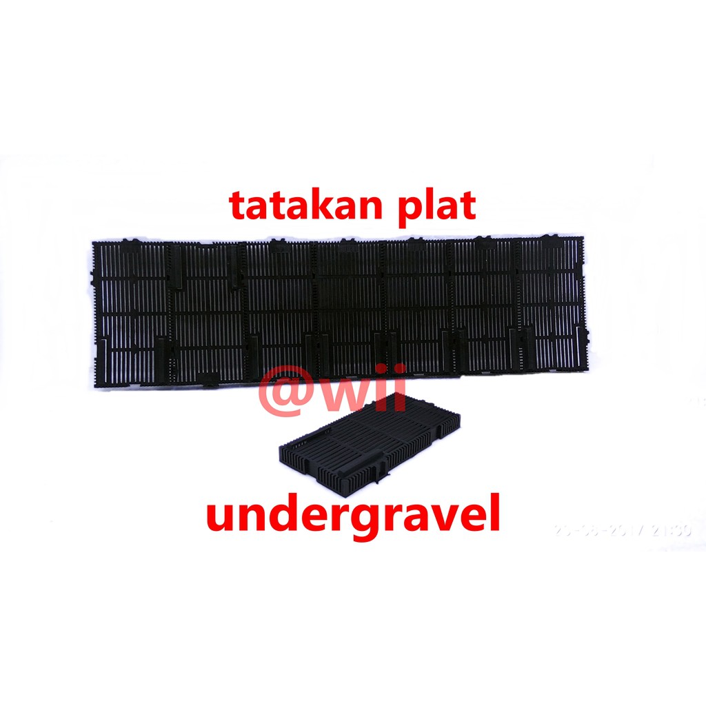 tatakan plat undergravel aquarium aquascape papan under gravel