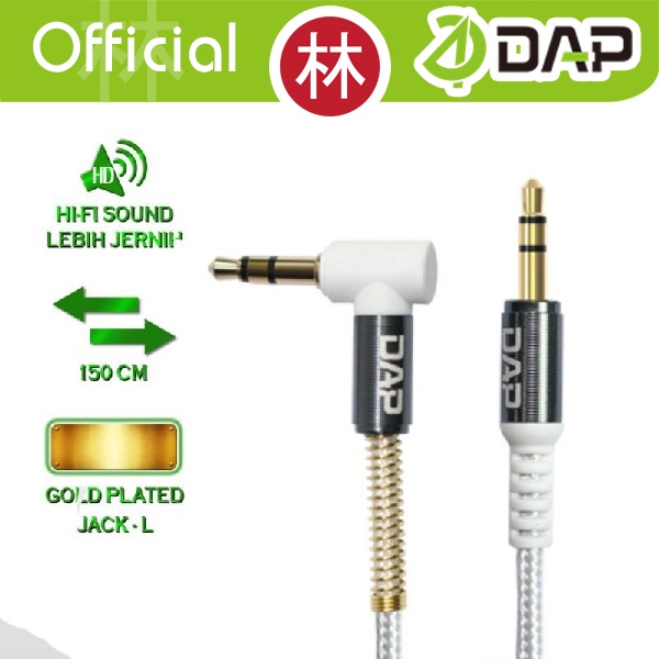 DAP D-AU03 Kabel Jack Audio AUX 3.5mm Model L Gaming Series 150cm Ori