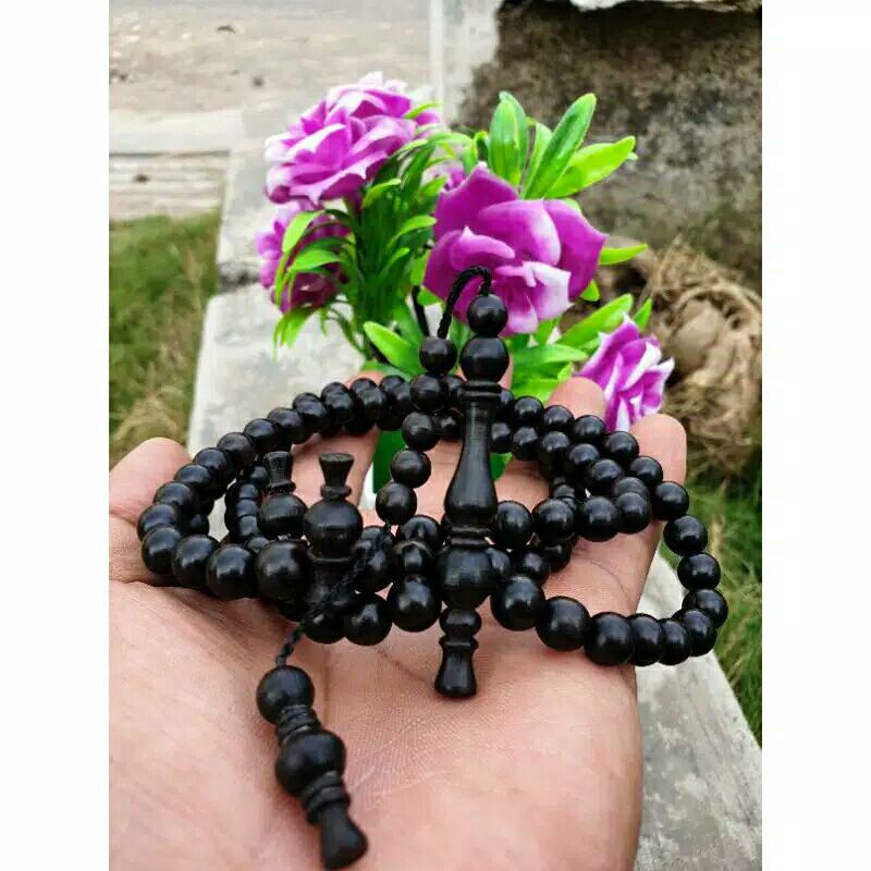 TASBIH KAYU TASBIH GALIH KELOR HITAM Tasbih galih kelor hitam CLW