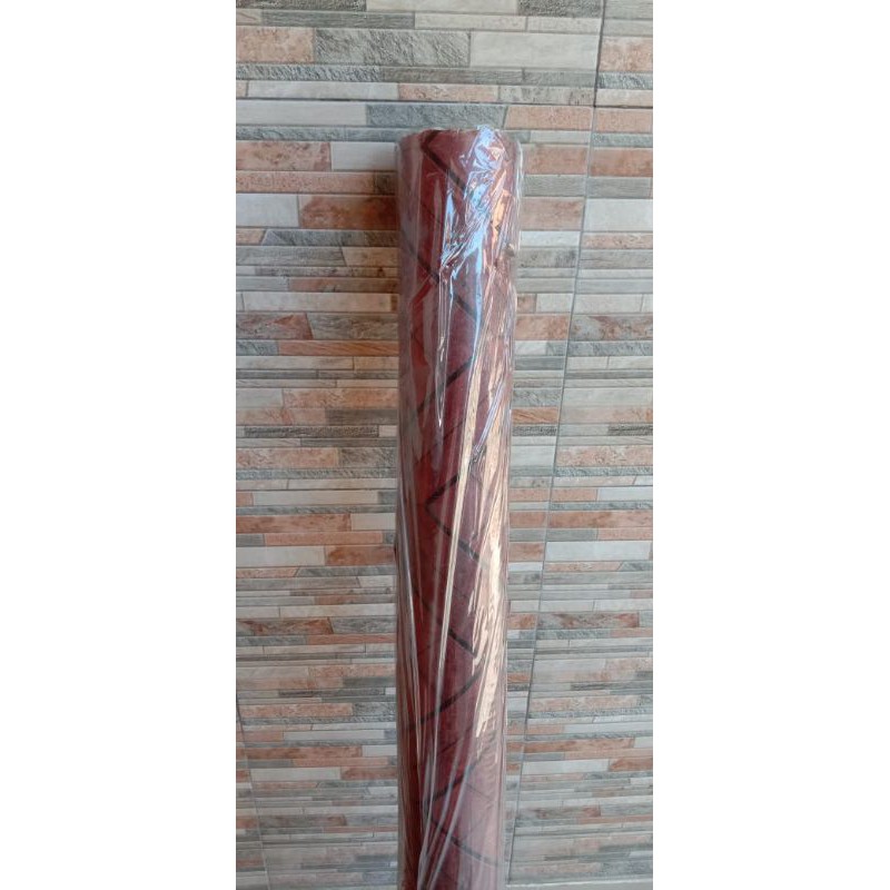 Karpet plastik atau perlak vinyl untuk lantai atau meja per roll 15 meter