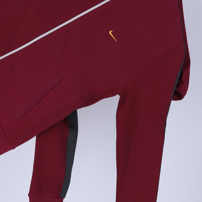 de2110 Original Nike Jaket Track Katun Olahraga Sport Fitness Wanita Polos - Merah, M T0G520