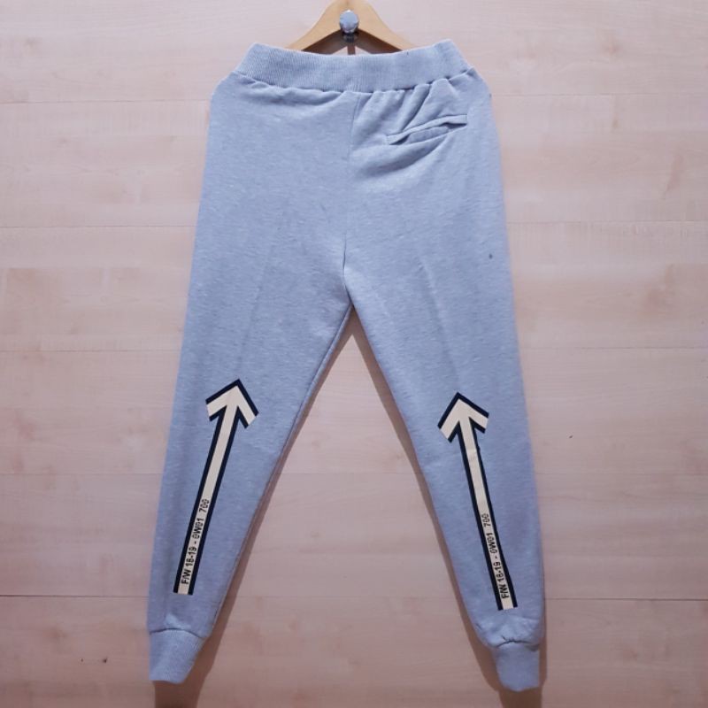 CELANA JOGGER PANTS PREMIUM OFF WHITE LIKE ORIGINAL