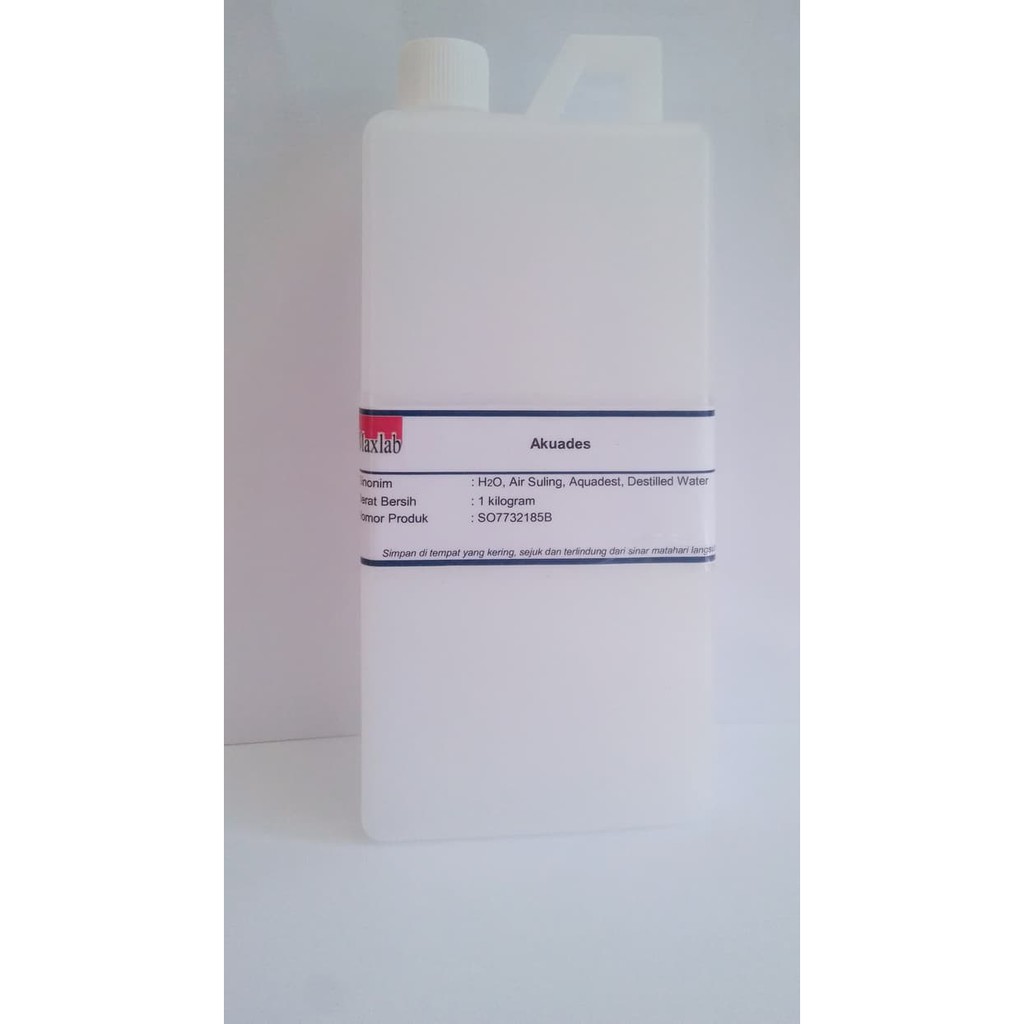 Akuades, Air Suling - H2O, Aquadest, Destilled Water - 1 Liter