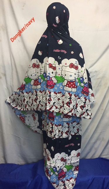 Mukena Rayon Anak Hello Kitty Warna Random