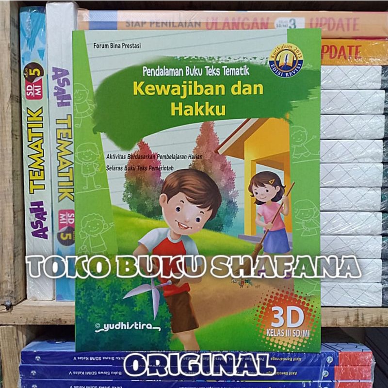 EDISI REVISI !!! PAKET PBT KELAS 3 SD 3A 3B 3C 3D YUDHISTIRA K-13 - PENDALAMAN BUKU TEKS TEMATIK