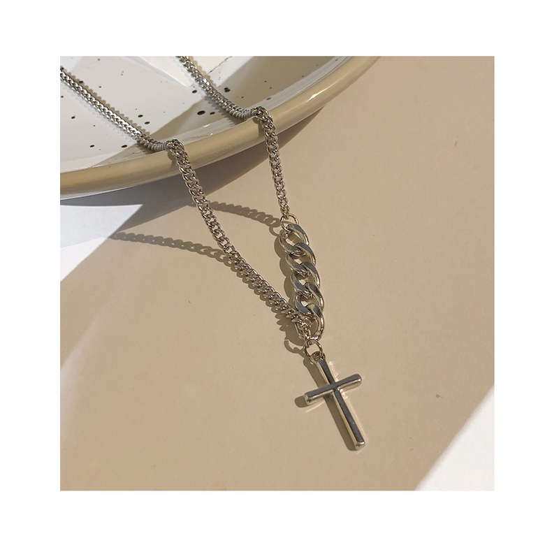 Cross Pendant Necklace Accessories Hip Hop Simple Wild Clavicle Chain