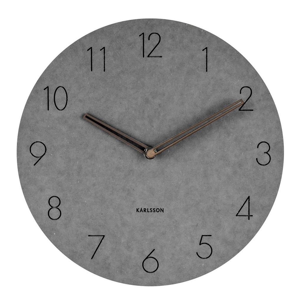 Jam Dinding Karlsson Wall Clock Dura Korean Wood Light Grey D 29cm Shopee Indonesia