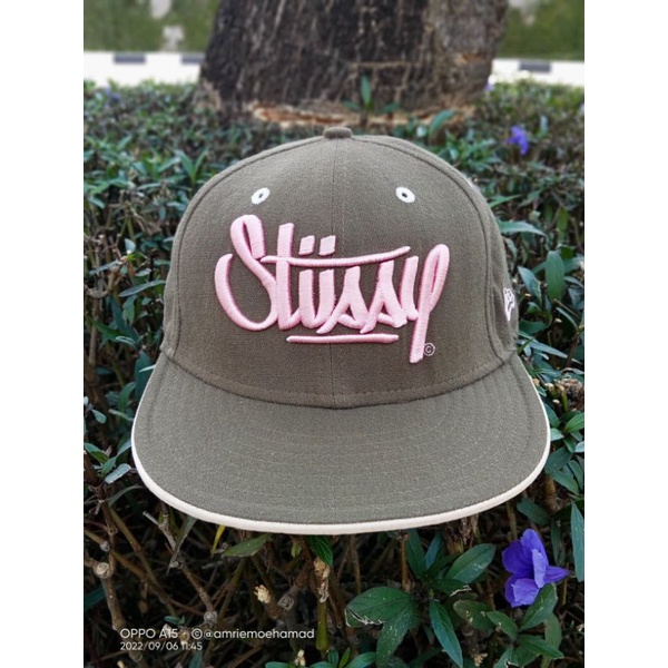 Topi snapback new era x stussy second