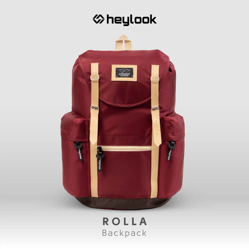 HEYLOOK Project - Tas Ransel Wanita Backpack ROLLA Tas Punggung Laptop Wanita Kuliah Kerja