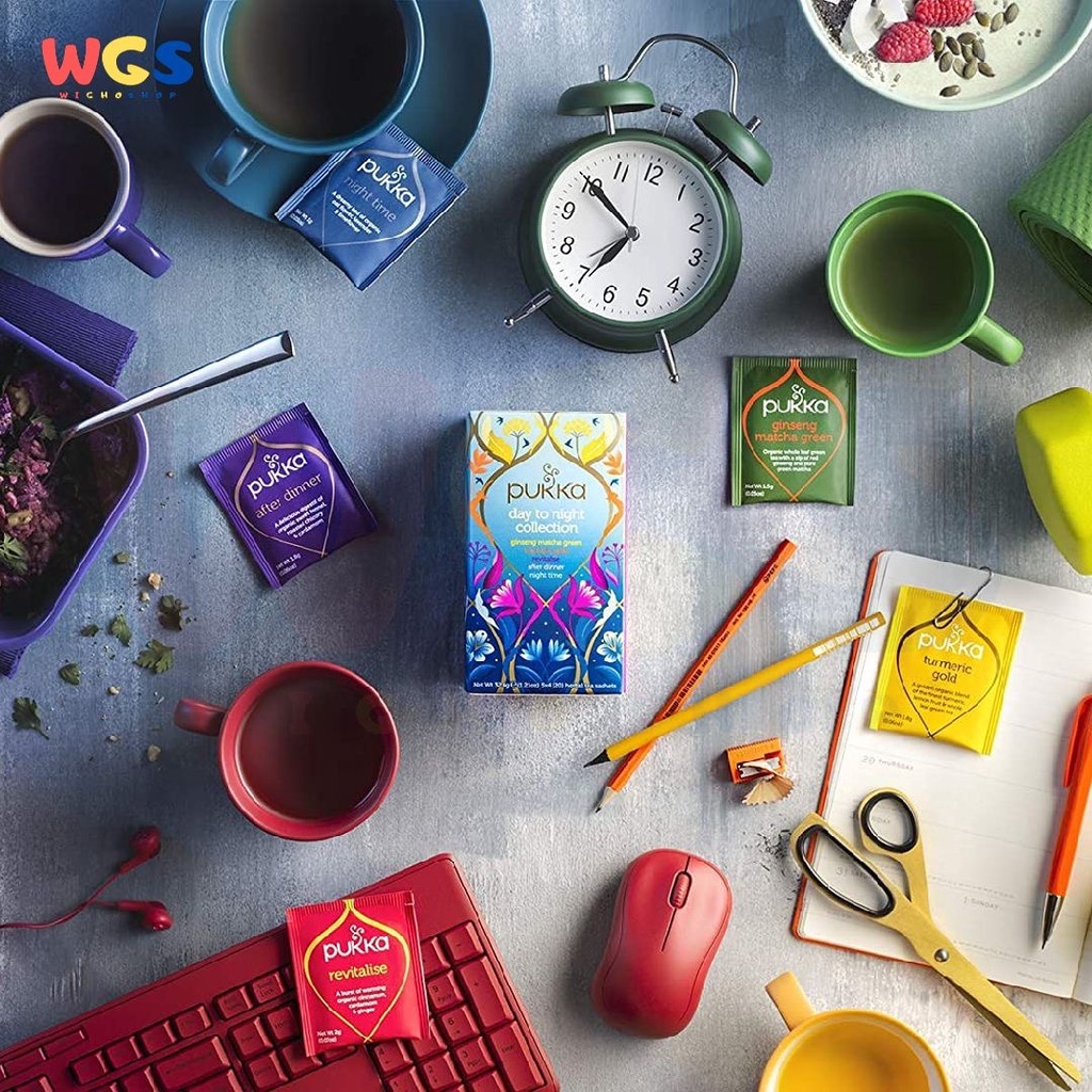 Pukka Day to Night Five Organic Herbal Teas 20 sachets 32.4g