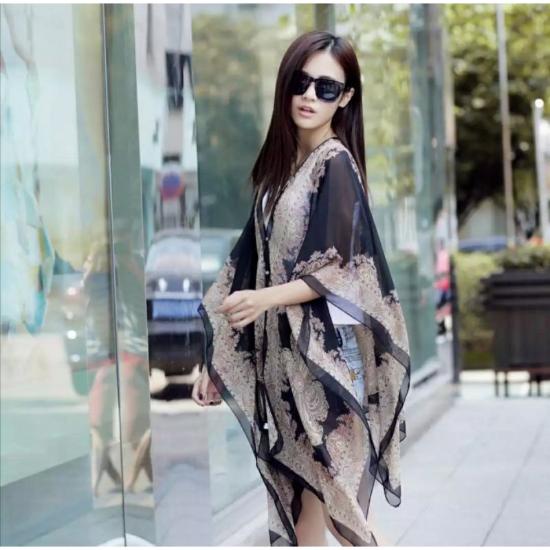 Scarf outer / selendang Viral TIK-TOK / Selendang import / outer scarf /Syal pantai / scarf /scarf Pantai