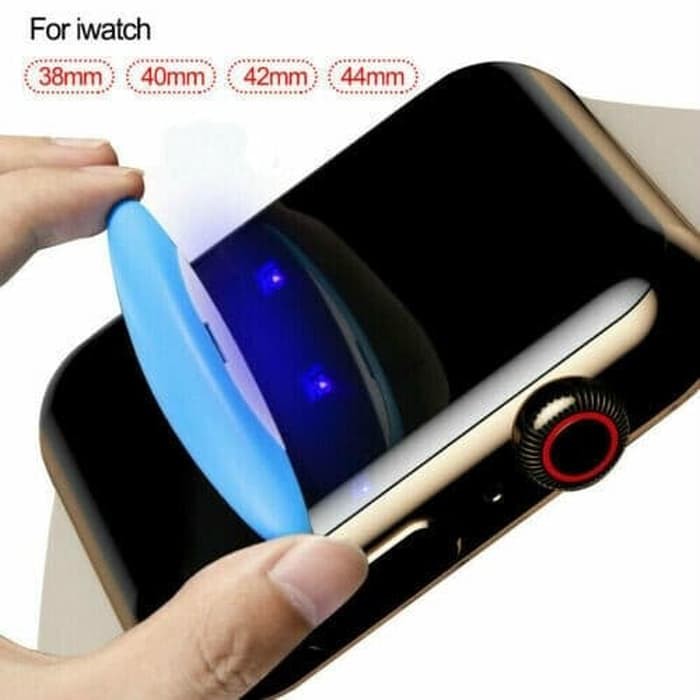 Tempered Glass UV Lem Liquid Apple Watch 38mm antigores kaca Full