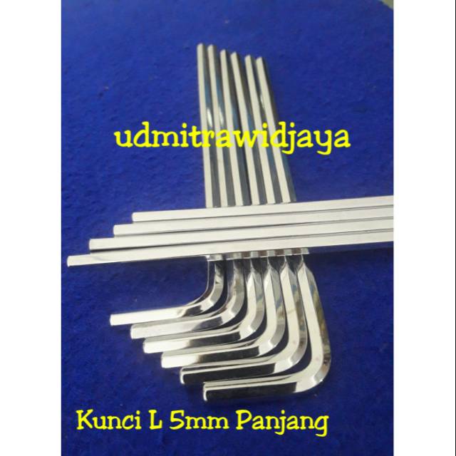 Kunci L Panjang / Hex key Long 5mm HAFU GERMANY