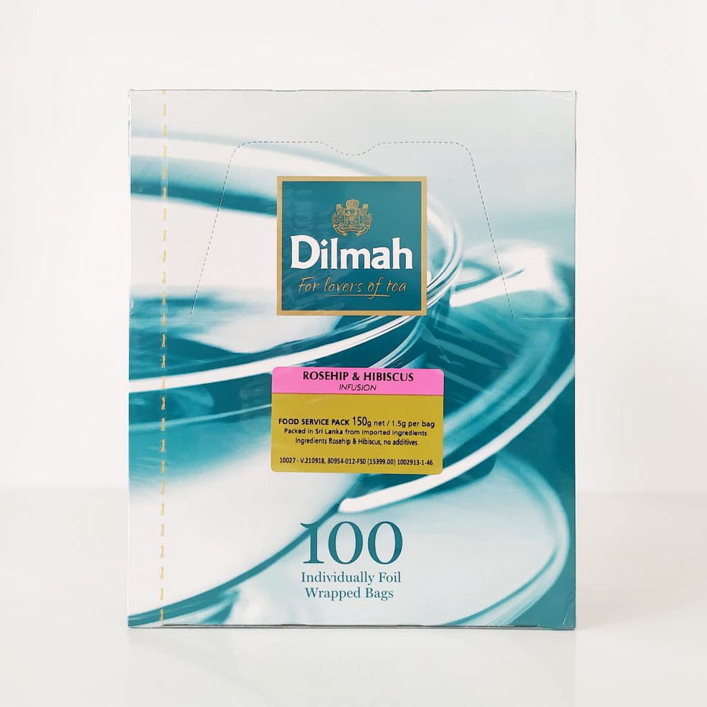 

Dilmah Rosehip & Hibiscus Tea - Teh Celup Foil Envelope 100s