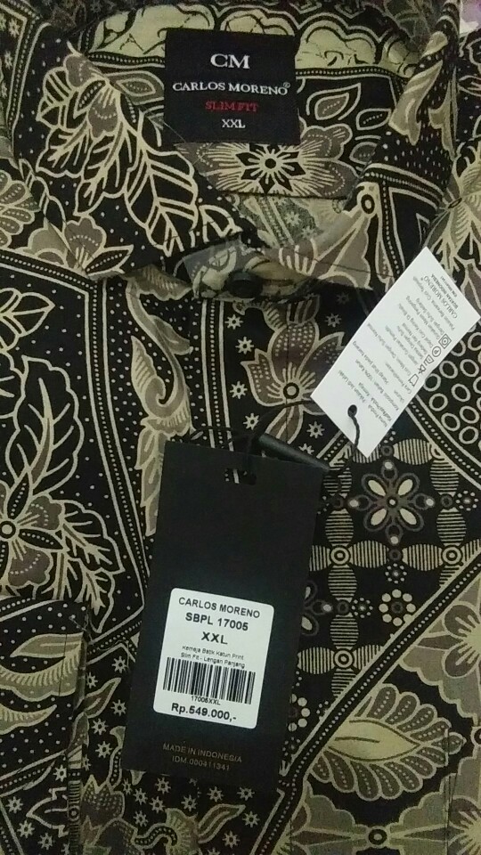Carlos Moreno Kemeja Batik Pria - Abimanyu