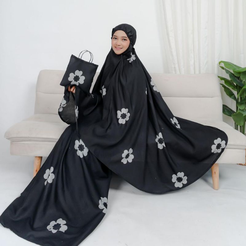 MUKENA BALI RAYON DEWASA MOTIF BUNGA TIEDYE | MUKENA DEWASA KATUN | MUKENA KATUN | MUKENA MOTIF TRAVEL