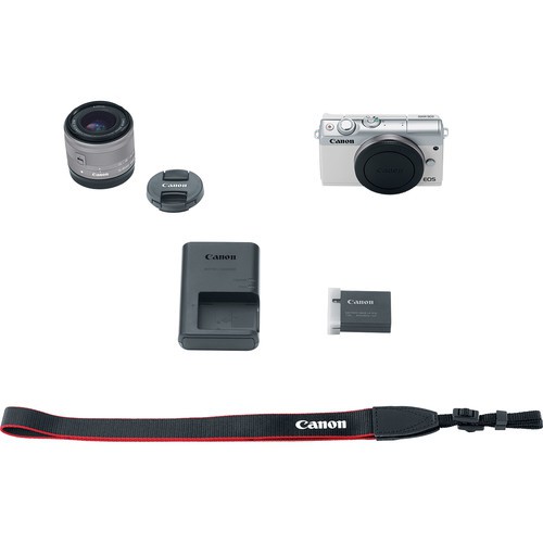 CANON EOS M100 KIT 15-45MM GARANSI 1 TAHUN - KAMERA VLOG YOUTUBER PAKET BONUS-4