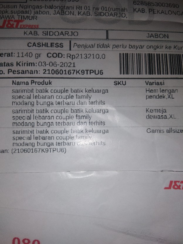 Batik Couple Keluarga Sania Ruffle Ori Ndoro Jowi Dnt Motif Madu Termurah Di