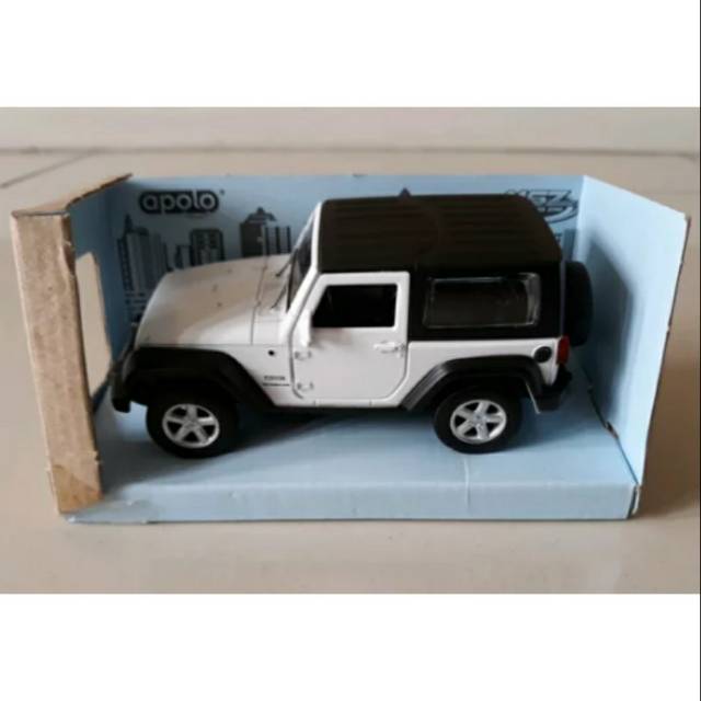 Diecast Mobil Jeep Wrangler Merk Apolo