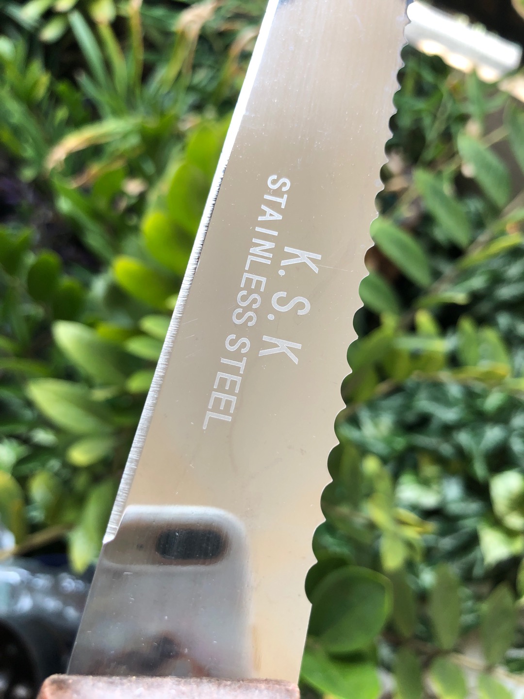 Pisau Roti 2 Sisi Gagang Kayu 10