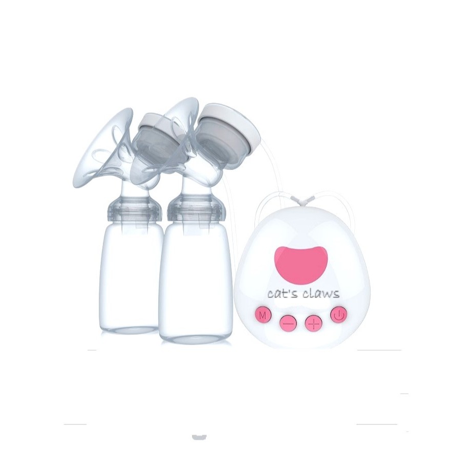 [Rechargeable] Real Bubee Pompa ASI Elektrik Ganda / Double Electric Breast Pump BPA Free Cat'sClaws