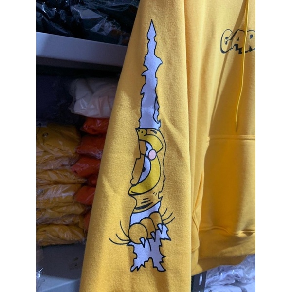 COD 9.9 Hoodie Jaket Pria Wanita Hnm Garfield Kuning Yellow Sweater Unisex Cowok Cewek Full Tag