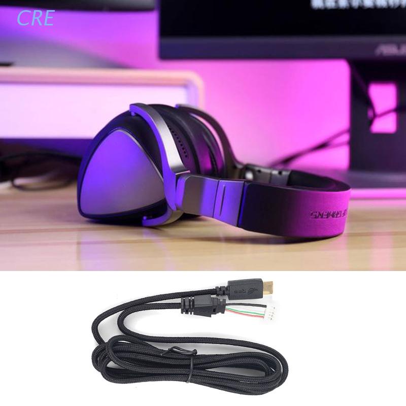 Cre Kabel Audio Headphone Kompatibel Dengan ASUS ROG Delta USB-C Warna Hitam