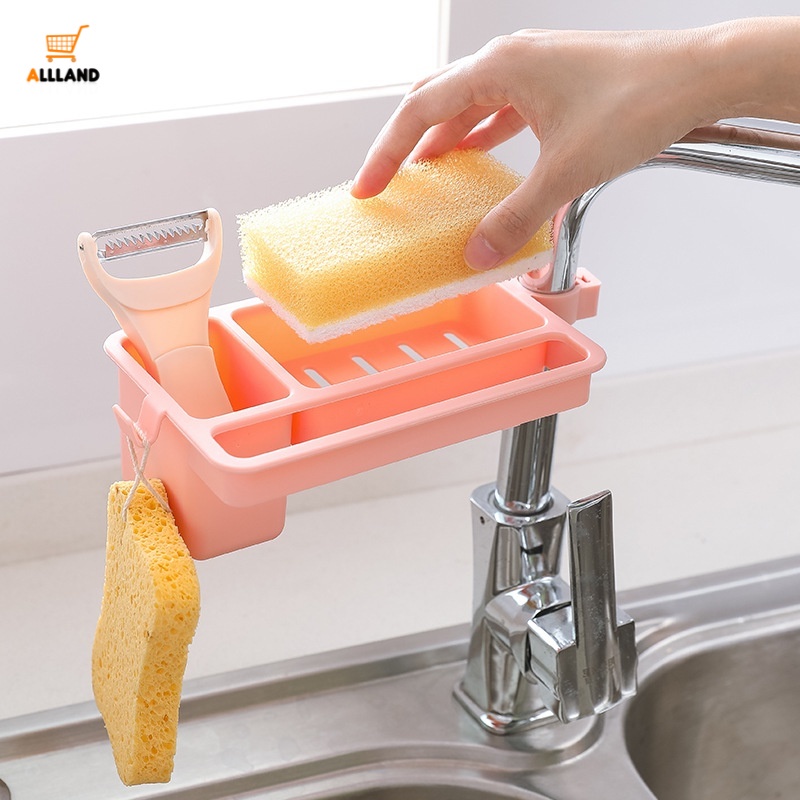 3-in-1Multi-function Sink Faucet Drain Rack / Cleaning Cloth Drying Rack