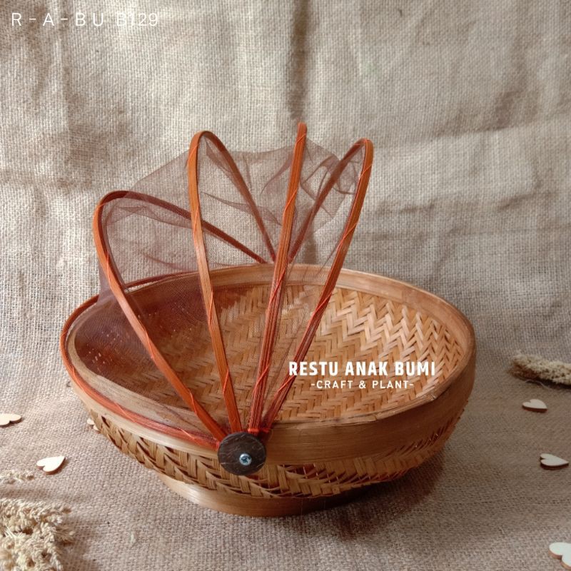 ( TD3 ) Tudung Saji Cekung Bulat |Wadah Saji|Makanan|Hampers|Serahan|Parcel Buah|Bingkisan|Gorengan 