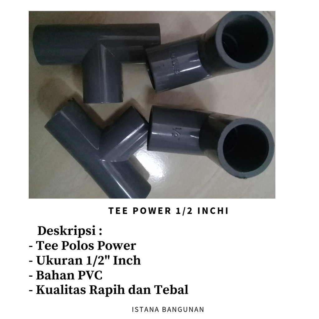 Tee Pipa 1/2" Inch | T pipa 1/2" Inch